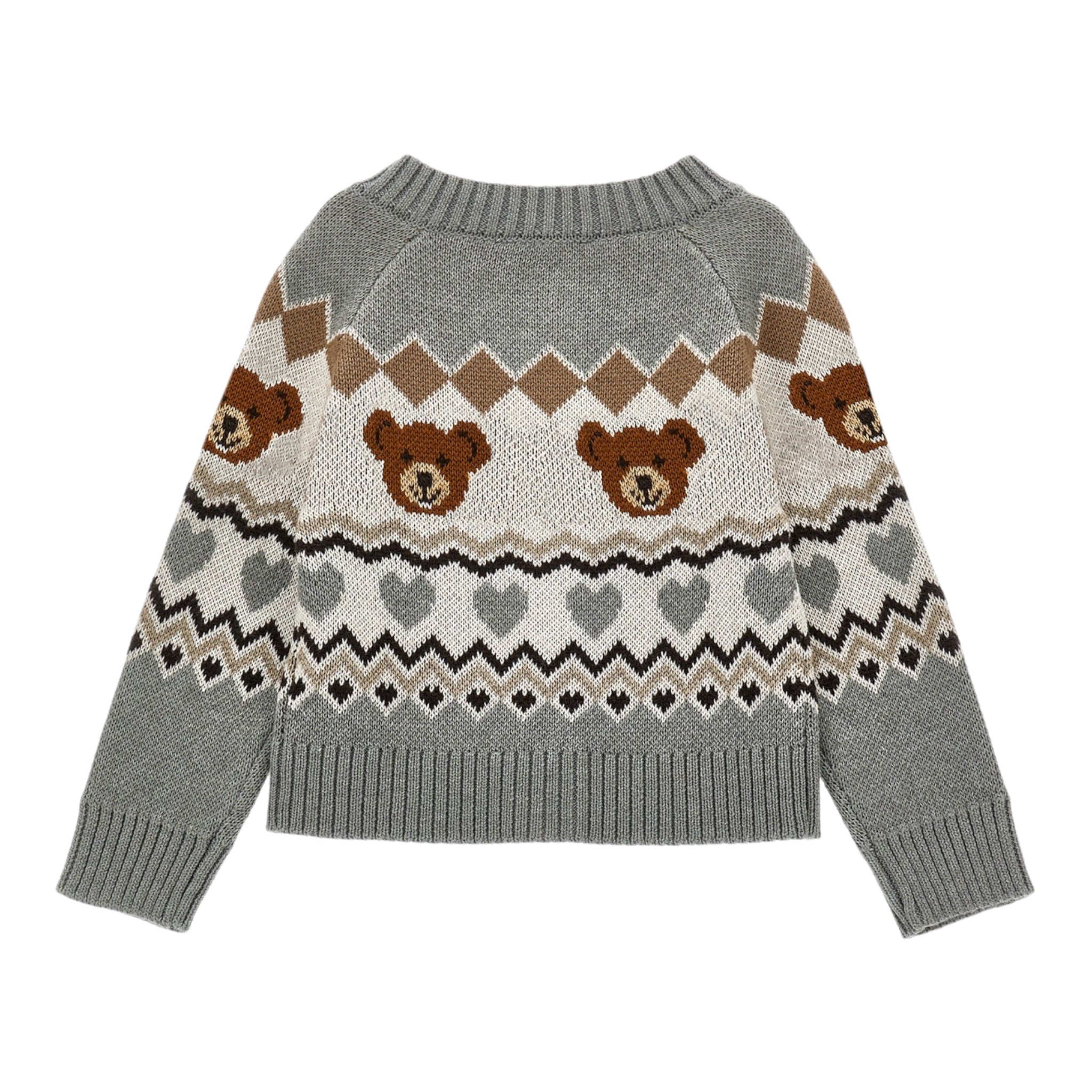 Monnalisa Cardigan tinta unita con Ricami Grigio per Bambina 19F808 GRIGIO MONNALISA 