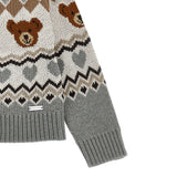 Monnalisa Cardigan tinta unita con Ricami Grigio per Bambina 19F808 GRIGIO MONNALISA 