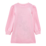 Monnalisa Abito Manica Lunga tinta unita Rosa per Bambina 19F902 ROSA MONNALISA 