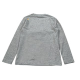Monnalisa Shirt Girocollo tinta unita con Stampa Grigio per Bambino 252602 GRIGIO MONNALISA 