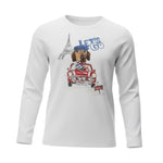 Monnalisa Shirt Girocollo tinta unita con Stampa Bianco per Bambina 256602 BIANCO MONNALISA 