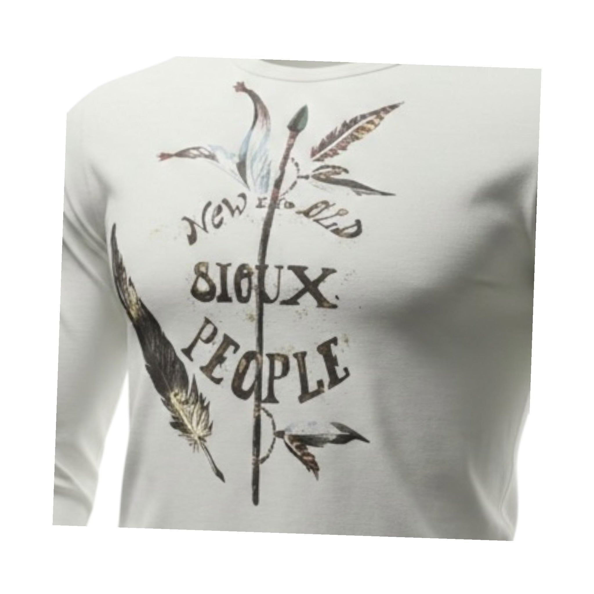 Monnalisa Shirt Girocollo tinta unita con Stampa Bianco per Bambina 256608P3 BIANCO MONNALISA 