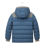 Monnalisa Giubbino tinta unita con Cappuccio Blu per Bambino 25815 BLU MONNALISA 