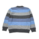 Monnalisa Cardigan Tricolore con Fantasia A Righe Grigio per Bambino 258803 GRIGIO MONNALISA 