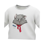 Monnalisa Shirt Girocollo tinta unita con Stampa Bianco per Bambino 280601J BIANCO MONNALISA 