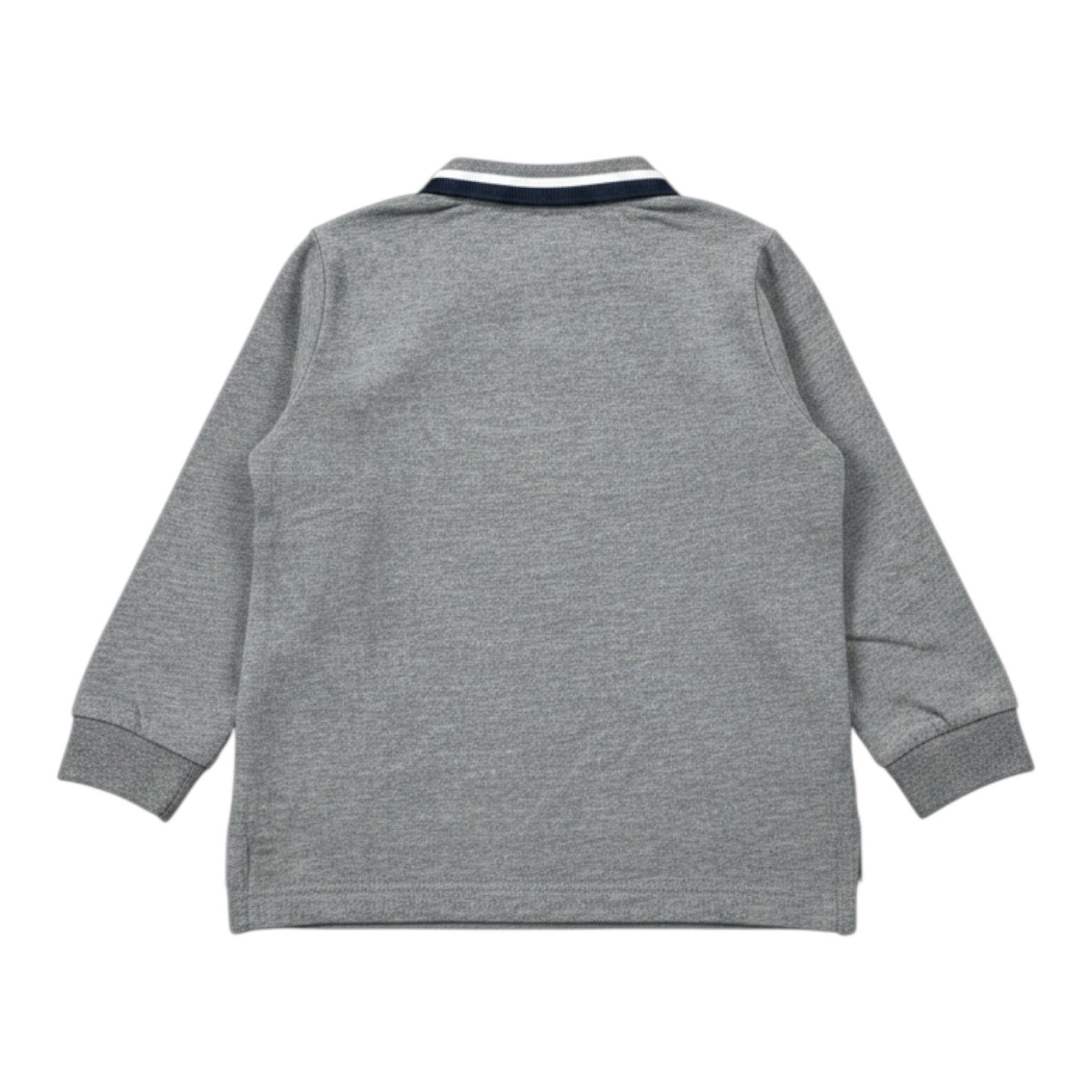 Monnalisa Polo Manica Lunga tinta unita Grigio per Neonato 280606 GRIGIO MONNALISA 