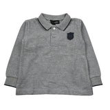 Monnalisa Polo Manica Lunga tinta unita Grigio per Neonato 282604 GRIGIO MONNALISA 