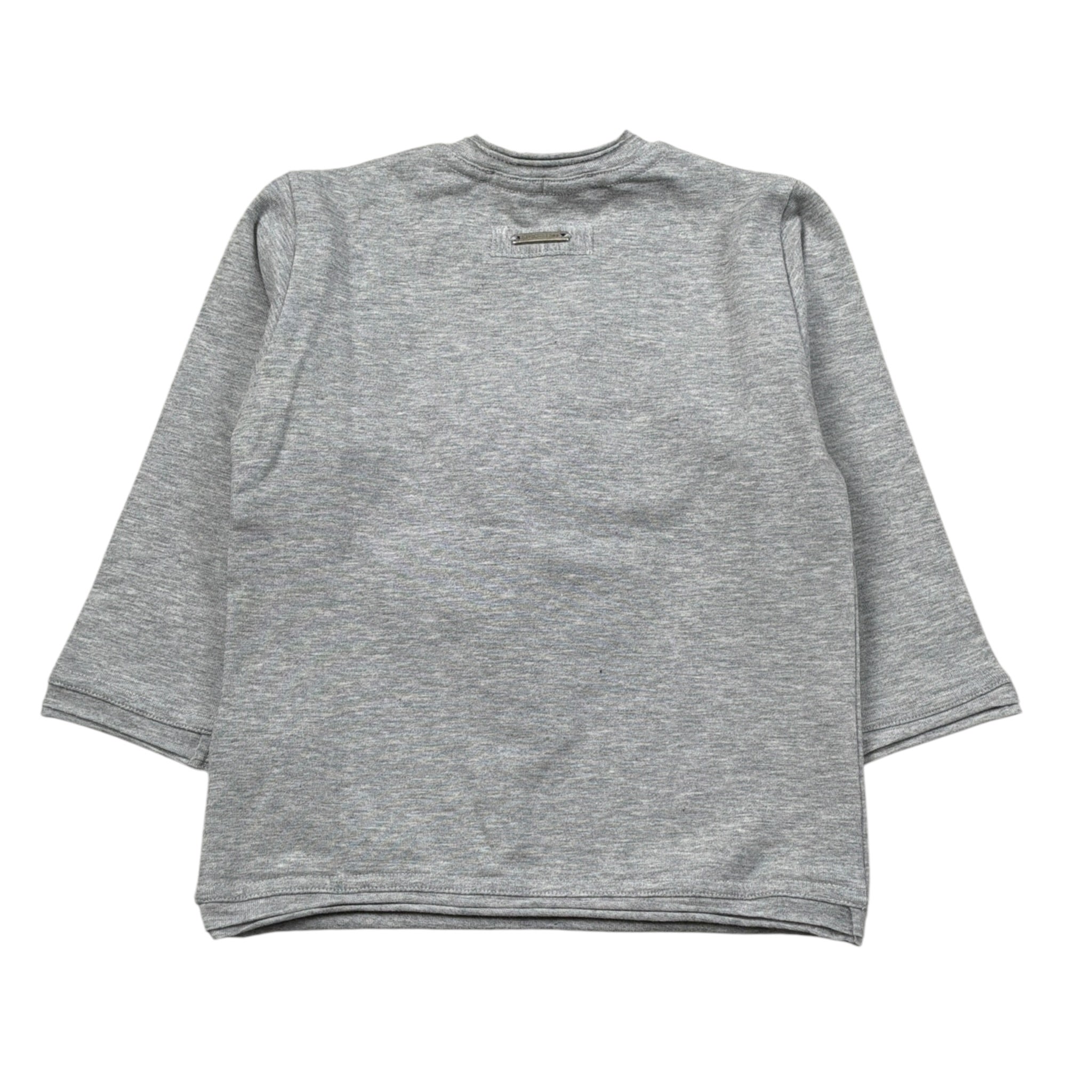 Monnalisa Shirt Girocollo tinta unita con Stampe Grigio per Neonato 282607P5 GRIGIO MONNALISA 