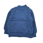 Monnalisa Felpa tinta unita con Stampa E Zip Blu per Neonato 282803 BLU MONNALISA 