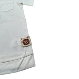 Monnalisa Polo Mezza Manica tinta unita Panna per Neonato 285302 PANNA MONNALISA 