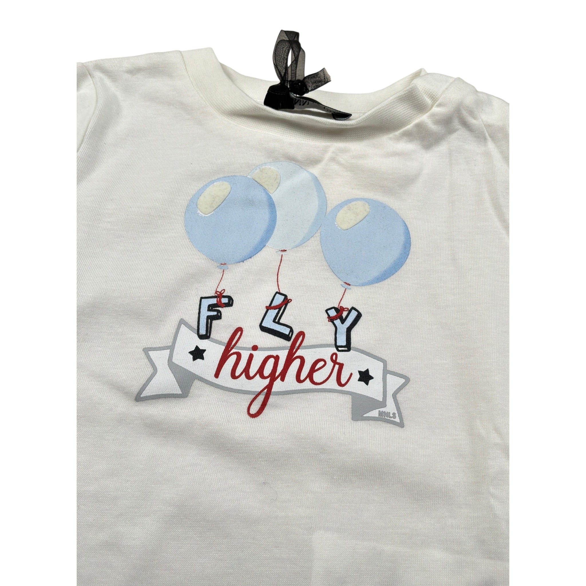 Monnalisa Shirt Girocollo tinta unita con Stampe Bianco per Neonata 286603 BIANCO MONNALISA 