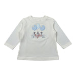 Monnalisa Shirt Girocollo tinta unita con Stampe Bianco per Neonata 286603 BIANCO MONNALISA 