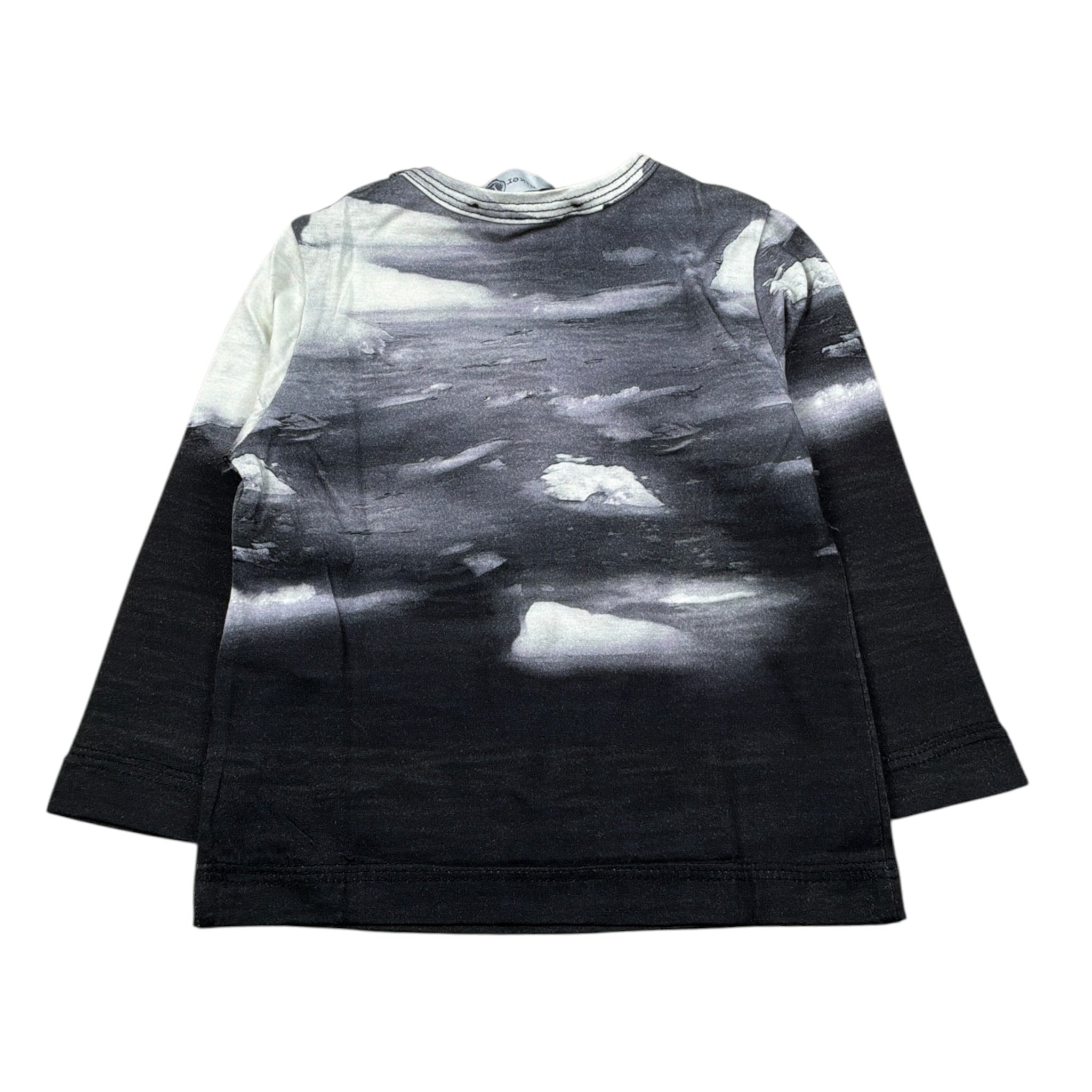 Monnalisa Shirt Girocollo Stampa Fantasia Nero per Neonato 2866046640 NERO MONNALISA 