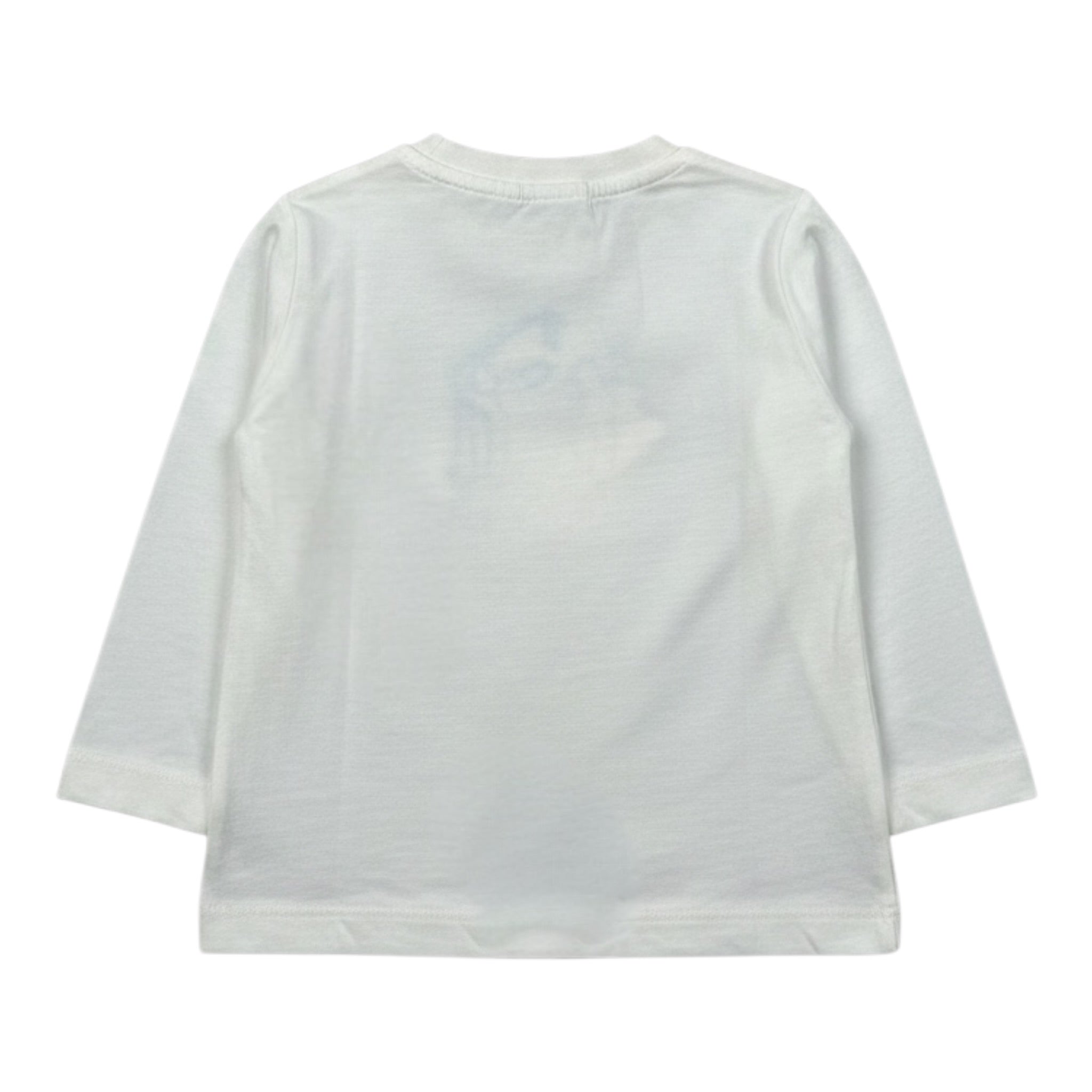 Monnalisa Shirt Girocollo Tinta Unia con Stampe Panna per Neonato 286608 PANNA MONNALISA 