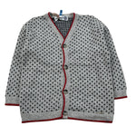 Monnalisa Cardigan tinta unita con Ricami Grigio per Neonato 286801 GRIGIO MONNALISA 