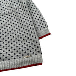 Monnalisa Cardigan tinta unita con Ricami Grigio per Neonato 286801 GRIGIO MONNALISA 
