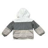 Monnalisa Giubbino Tricolore con Capuccio Catalinfrangente Grigio per Bambino 288100J GRIGIO MONNALISA 