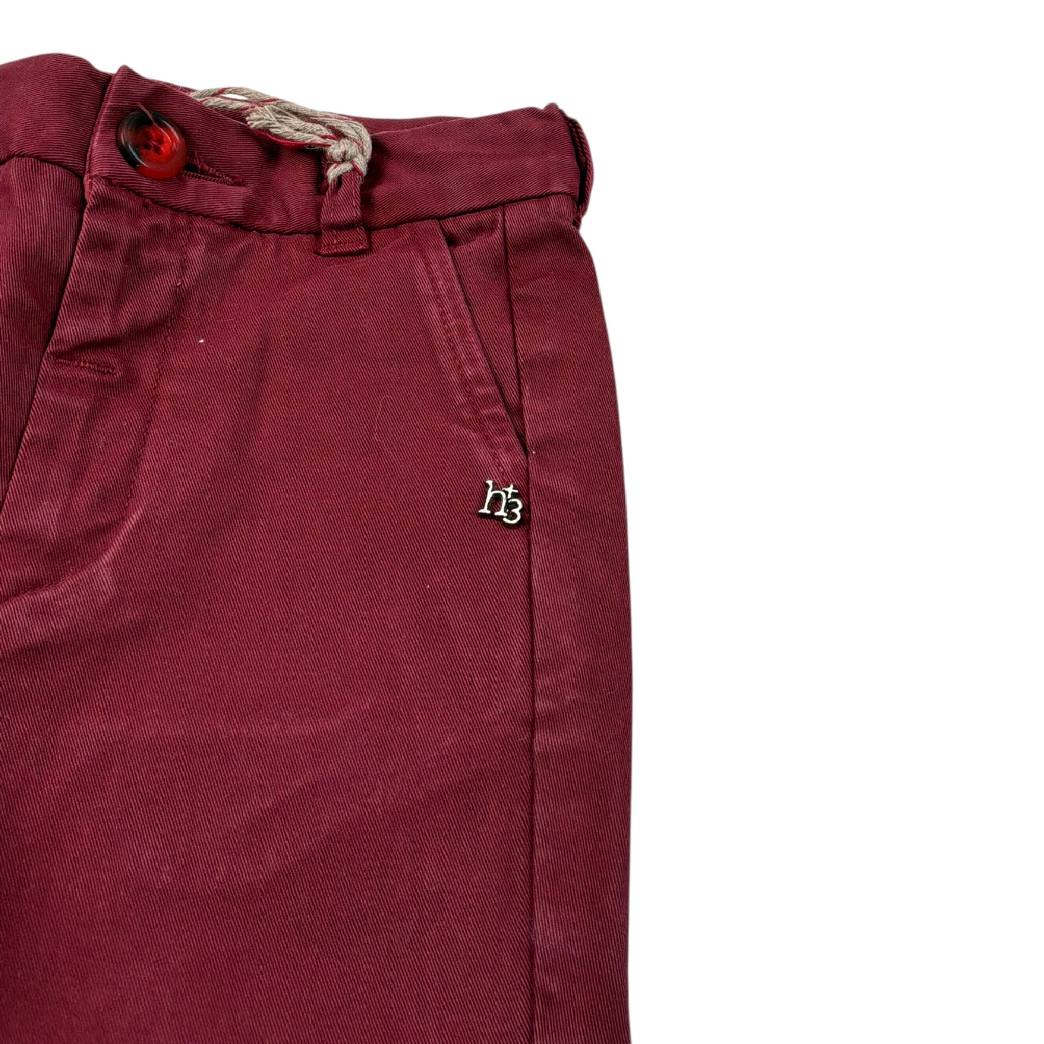 Monnalisa Pantalone Tinta Unit con Girovita Regolabile Rosso per Neonato 288400R1 ROSSO MONNALISA 