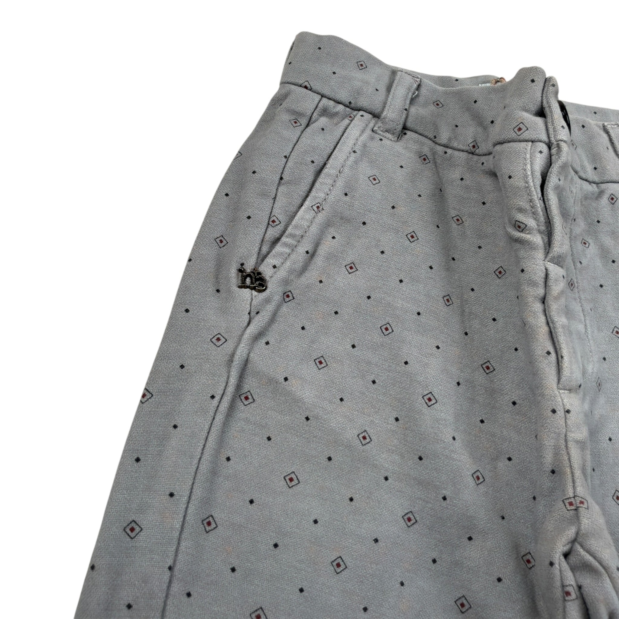 Monnalisa Pantalone tinta unita con Girovita Regolabile Grigio per Neonato 288411 GRIGIO MONNALISA 
