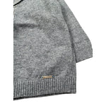 Monnalisa Cardigan tinta unita con Ricami Grigio per Neonato 288805 GRIGIO MONNALISA 