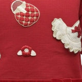 Monnalisa Shirt tinta unita con Tulle Rosso per Neonata 310622AK ROSSO MONNALISA 
