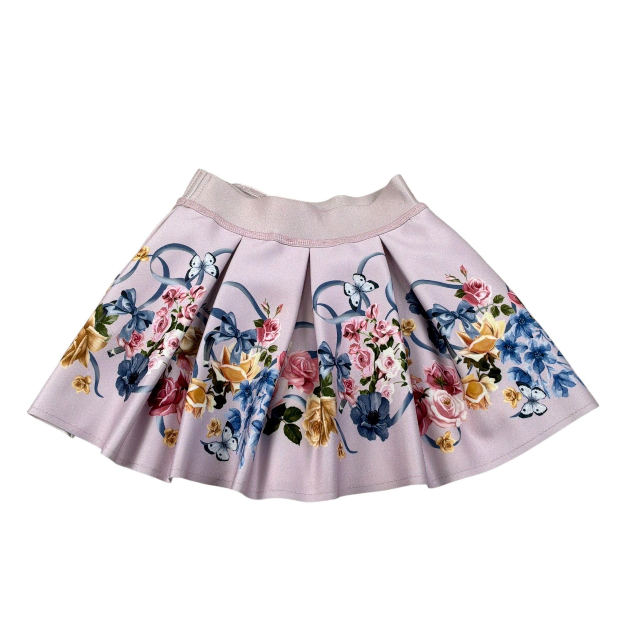 Monnalisa Gonna tinta unita con Stampa Rosa per Neonata 310703 ROSA MONNALISA 