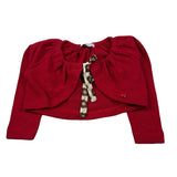 Monnalisa Coprispalle tinta unita Rosso per Neonata 312805 ROSSO MONNALISA 