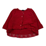 Monnalisa Coprispalle tinta unita Rosso per Neonata 312806 ROSSO MONNALISA 