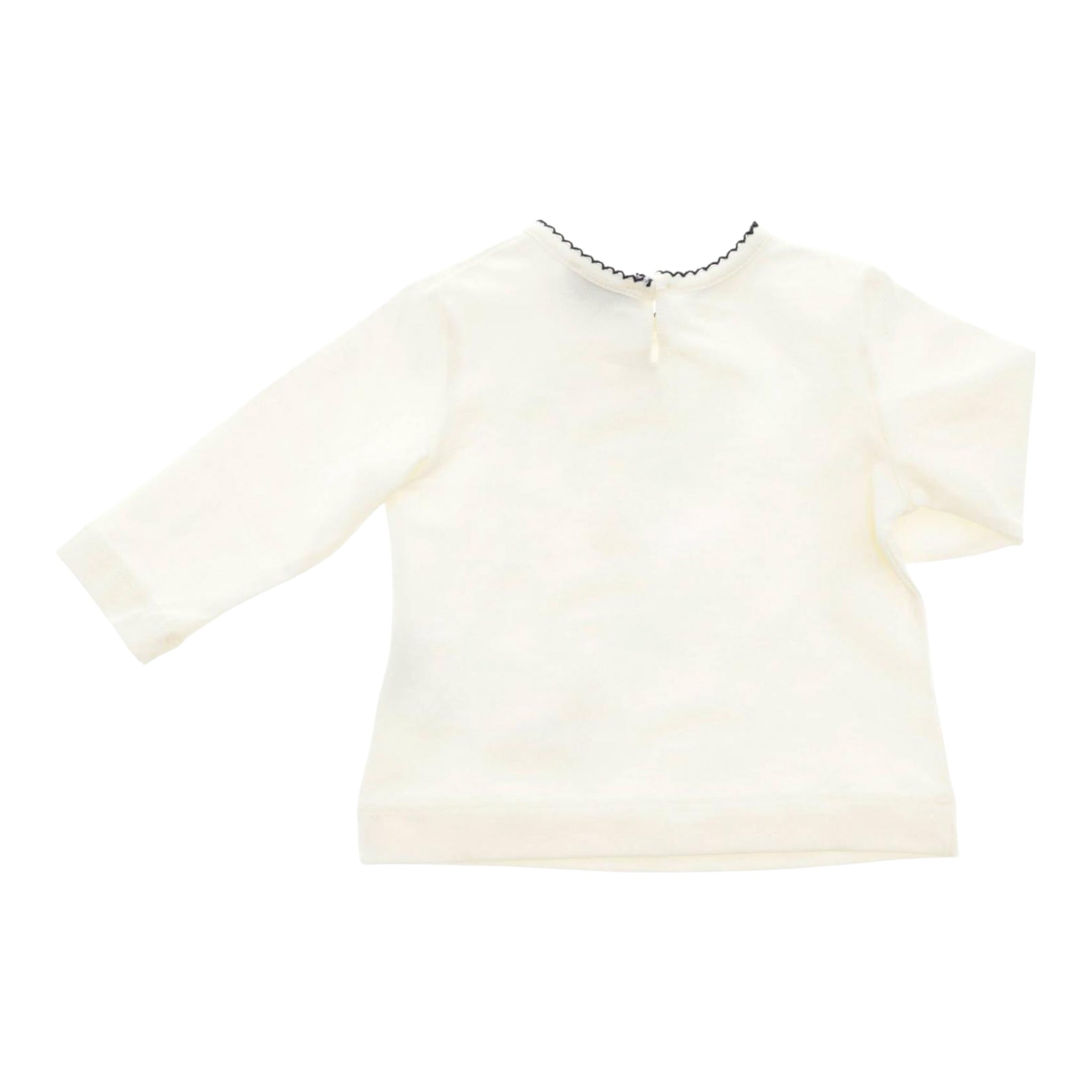 Monnalisa Maxi Shirt tinta unita con Stampa Bianco per Neonata 314622PH BIANCO MONNALISA 