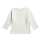 Monnalisa Maxi Shirt tinta unita con Stampa Bianco/Rosa per Neonata 314622PH BIANCO/ROSA MONNALISA 