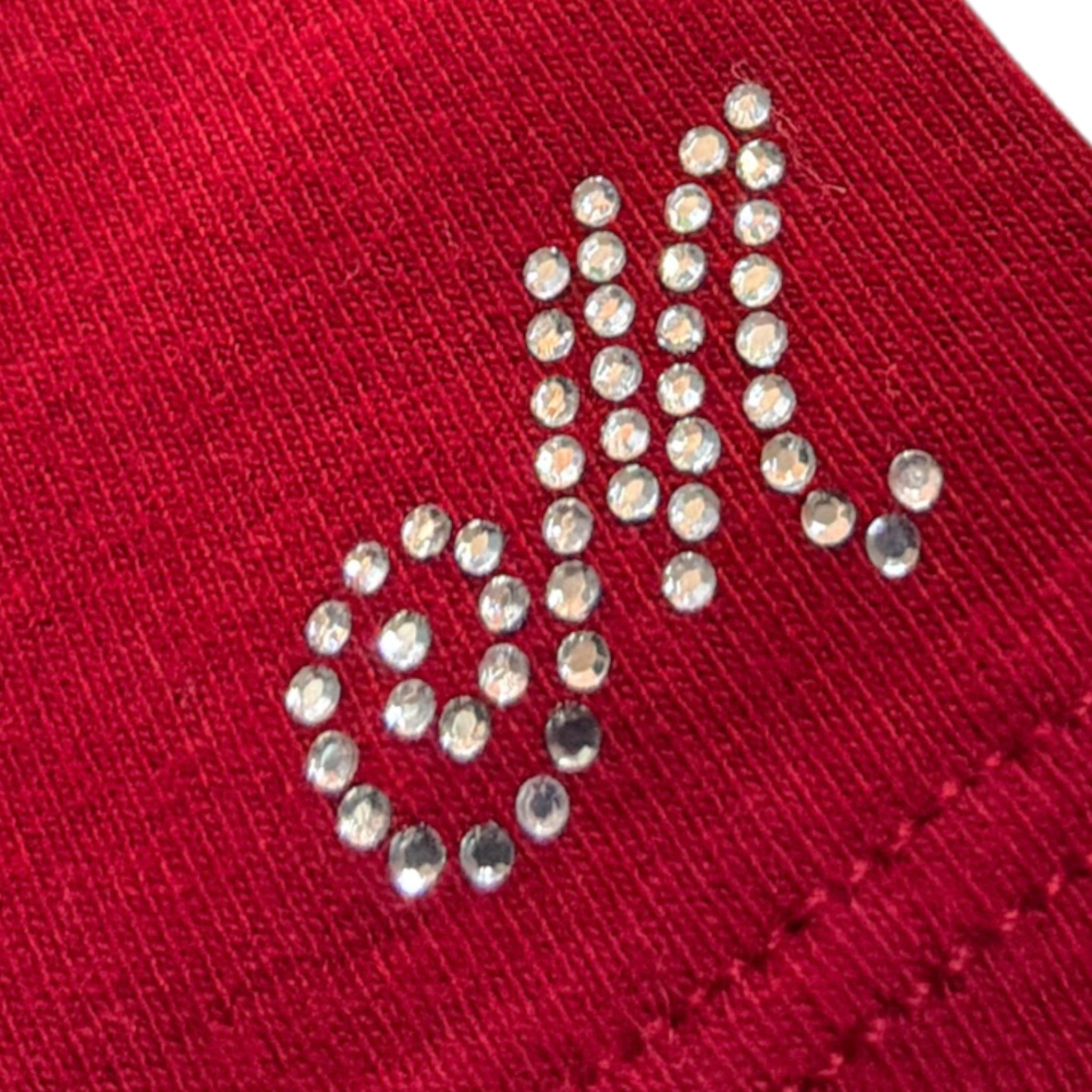 Monnalisa Leggins tinta unita con Brillantini Rosso per Neonata 318400 ROSSO MONNALISA 
