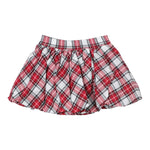 Monnalisa Gonna Bicolore con Fantasia A Quadri Bianco/Rosso per Neonata 31D704 BIANCO/ROSSO MONNALISA 