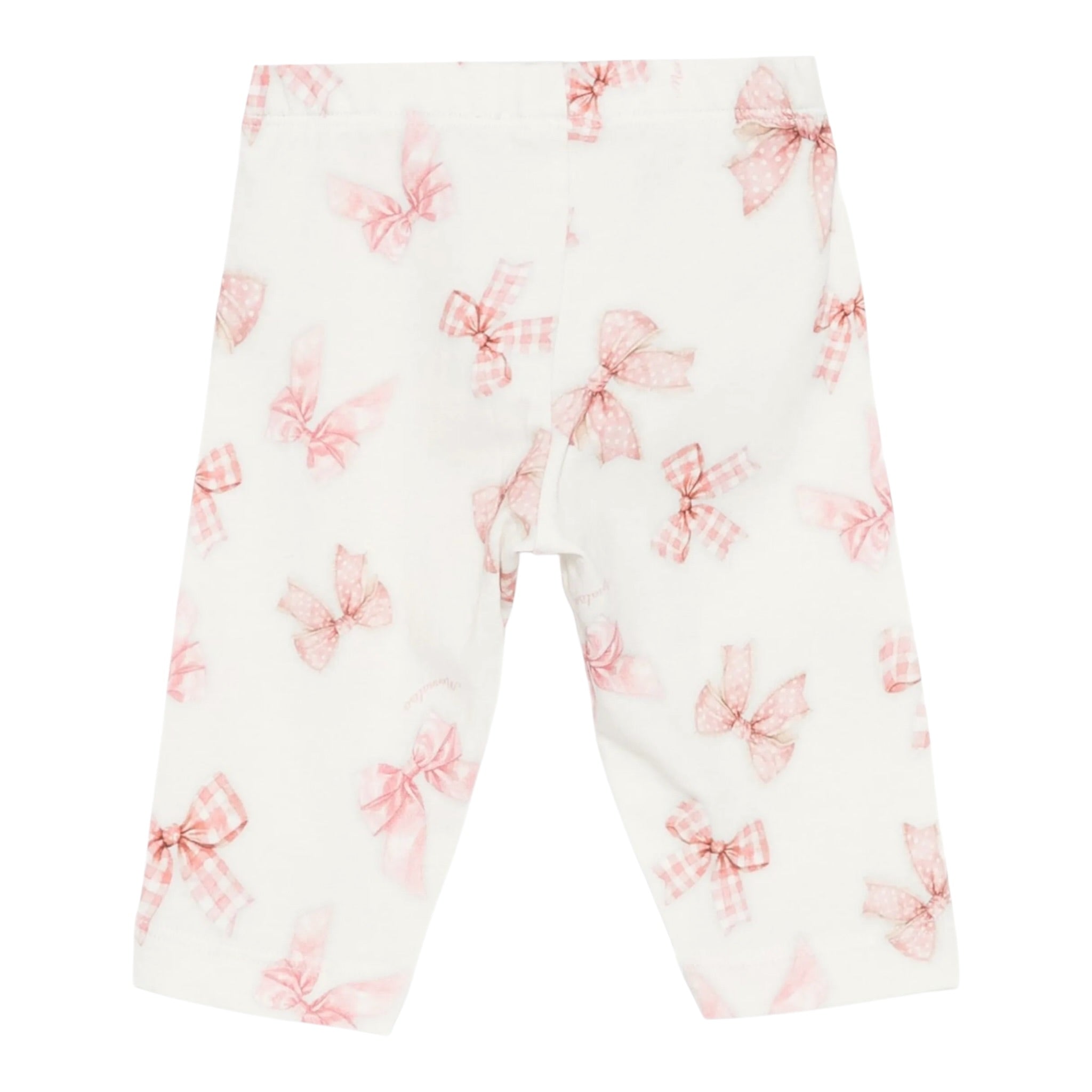 Monnalisa Leggins tinta unita con Stampe Panna per Neonata 31F403 PANNA MONNALISA 