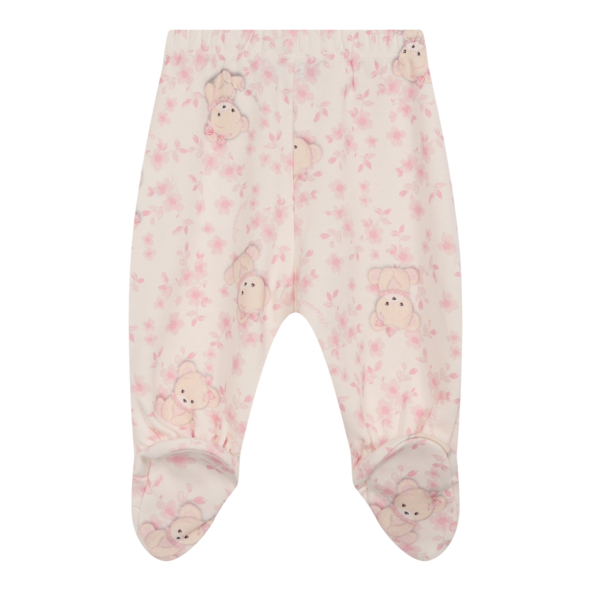 Monnalisa Completo 2 Pezzi Shirt-Ghettina Panna per Neonata 35F510 PANNA MONNALISA 