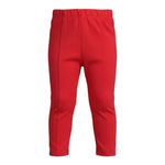 Monnalisa Leggins tinta unita con Elastico In Vita Rosso per Neonata 378PAN ROSSO MONNALISA 