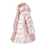 Monnalisa Giubbino tinta unita con Cappuccio Rosa per Bambina 37F102 ROSA MONNALISA 