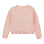 Monnalisa Cardigan tinta unita con Applicazioni Fiocchi Rosa per Neonata 37F800 ROSA MONNALISA 