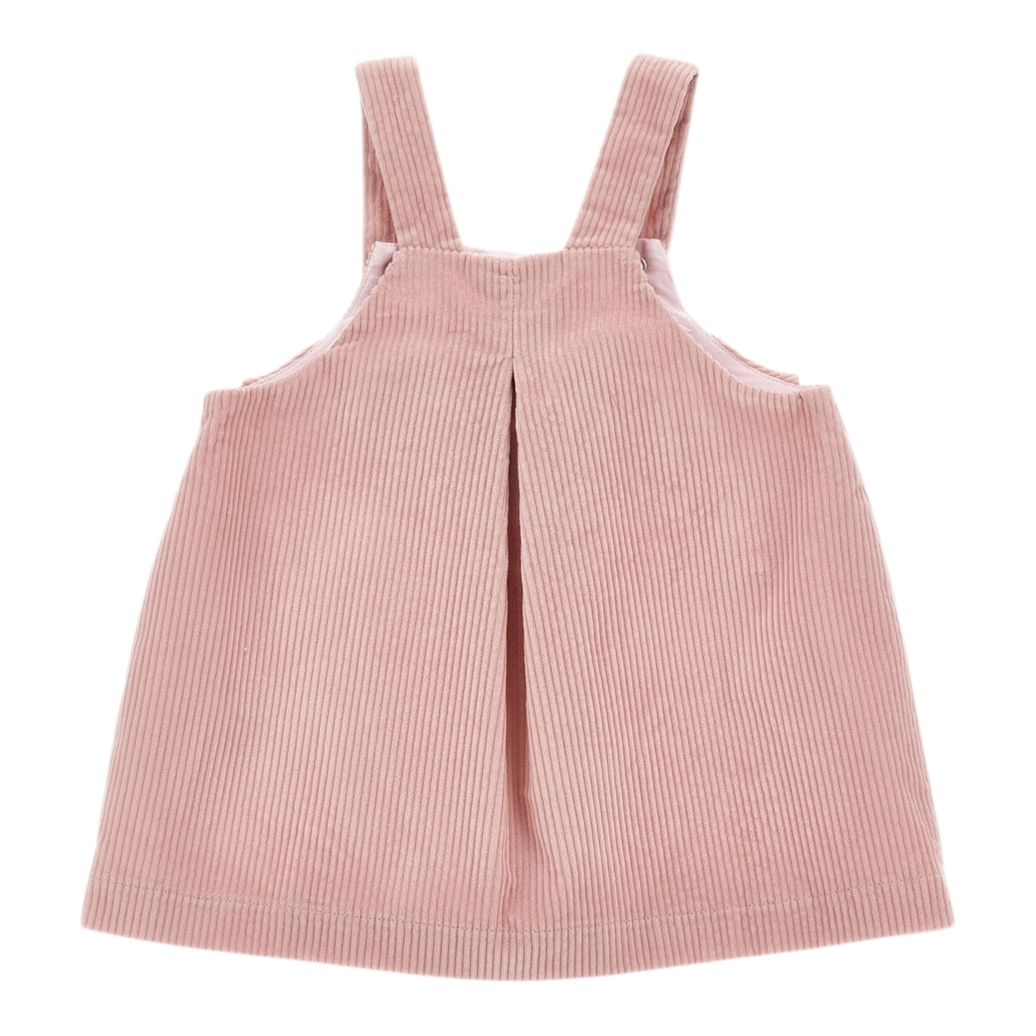 Monnalisa Salopette tinta unita In Velluto Rosa per Bambina 37F902J ROSA MONNALISA 