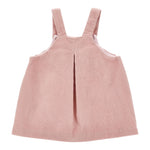 Monnalisa Salopette tinta unita In Velluto Rosa per Neonata 37F902X ROSA MONNALISA 