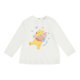 Monnalisa Shirt tinta unita con Stampa Bianco per Neonata 388614P6 BIANCO MONNALISA 