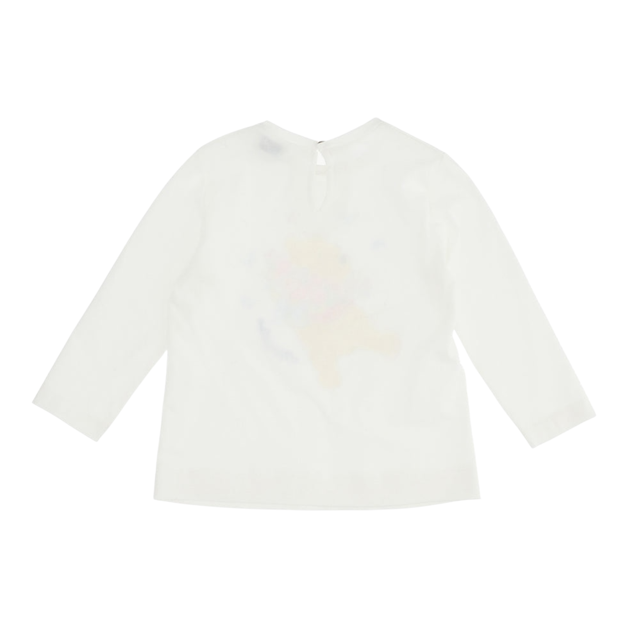 Monnalisa Shirt tinta unita con Stampa Bianco per Bambina 388614P6J BIANCO MONNALISA 