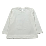 Monnalisa Shirt Girocollo tinta unita con Stampa Panna per Bambina 394609SQ PANNA MONNALISA 