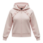 Monnalisa Felpa tinta unita con Zip E Stampa Rosa per Neonata 394806RH ROSA MONNALISA 