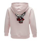 Monnalisa Felpa tinta unita con Zip E Stampa Rosa per Neonata 394806RH ROSA MONNALISA 