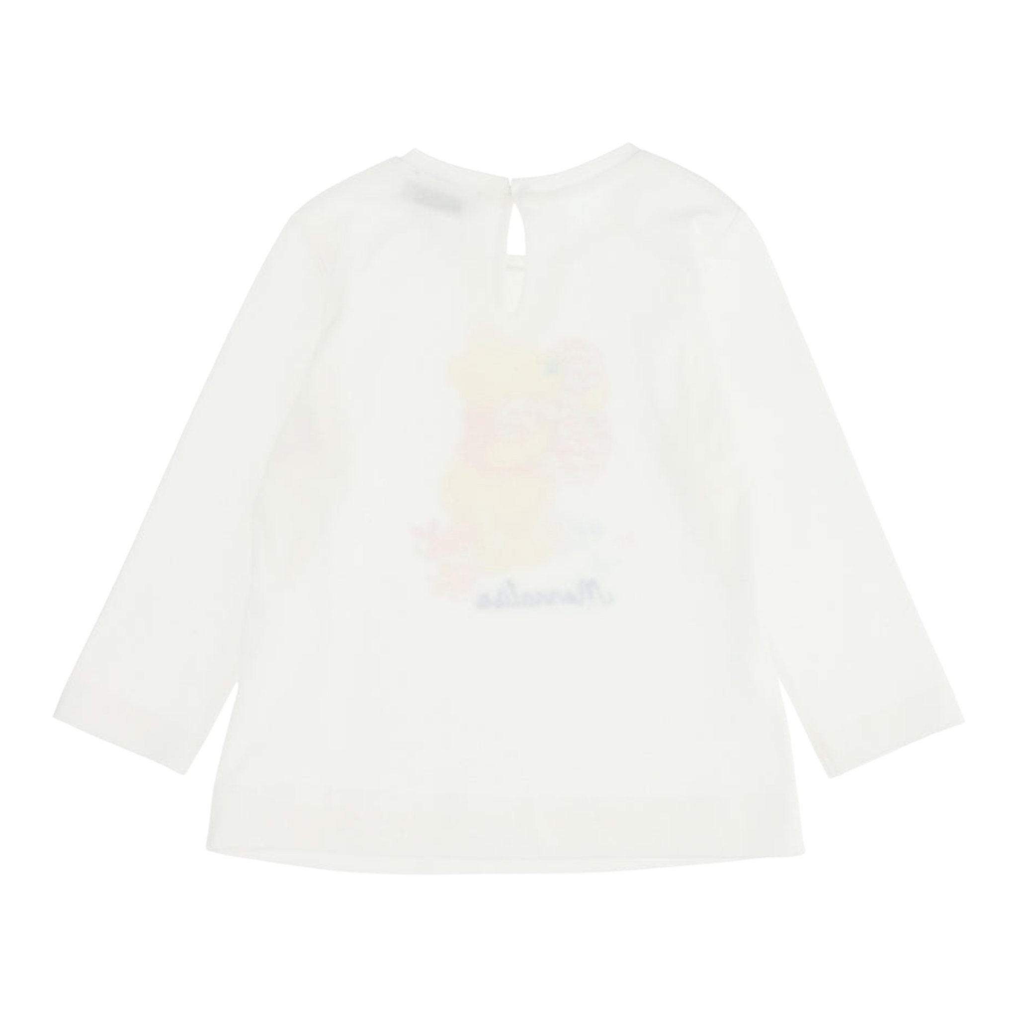 Monnalisa Shirt tinta unita con Stampa Bianco per Neonata 398616PB BIANCO MONNALISA 