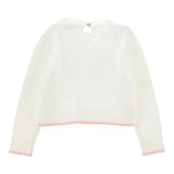 Monnalisa Maglia Girocollo tinta unita con Brillantini Panna per Neonata 39D617 PANNA MONNALISA 