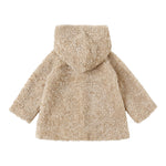 Monnalisa Cappotto tinta unita con Cappuccio Beige per Bambina 39F103 BEIGE MONNALISA 