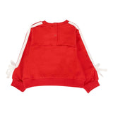 Monnalisa Felpa Chiusa Girocollo tinta unita con Stampa Minnie Rosso per Neonata 39F620 ROSSO MONNALISA 