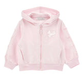 Monnalisa Felpa con Zip E Cappuccio tinta unita Rosa per Neonata 39F801 ROSA MONNALISA 