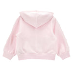 Monnalisa Felpa con Zip E Cappuccio tinta unita Rosa per Neonata 39F801 ROSA MONNALISA 